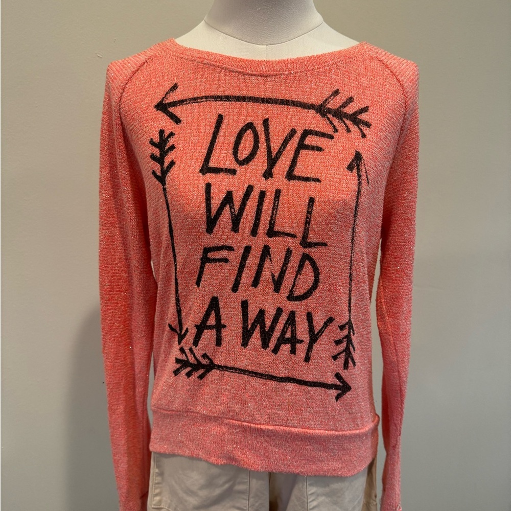 Stranded Coral Knit Top